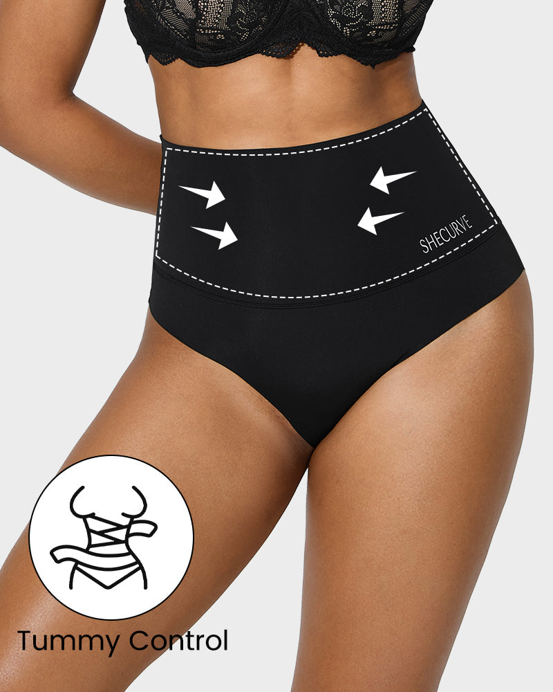 Aurelithia – Three-Pack High-Waist Tummy Control Briefs