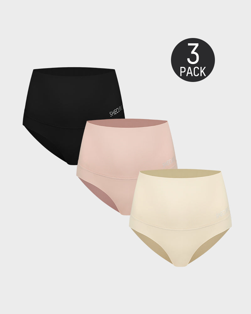 Aurelithia – Three-Pack High-Waist Tummy Control Briefs