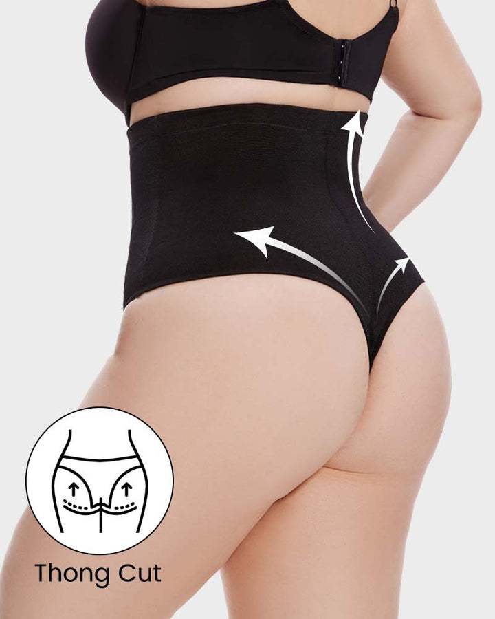 Cyralynxia – High-Waist Mesh Shaping Thong