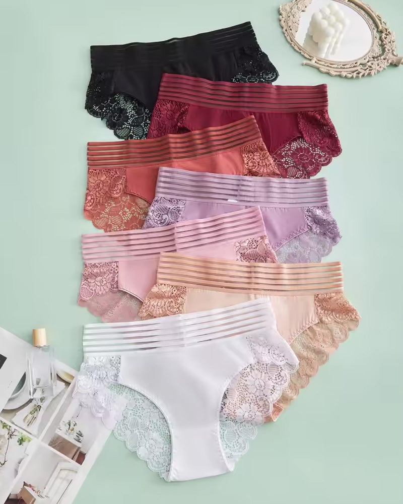 Cyralissevia – High-Waist Lace Seamless Panties