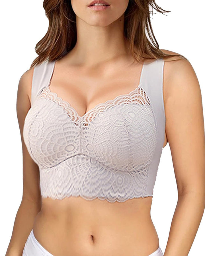 Floravessia – Full-Figure Seamless Lace Bra