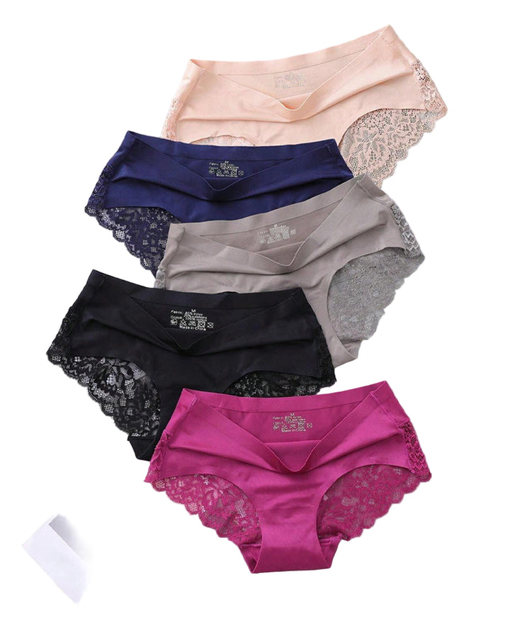 Florenyra – Ice Silk Lace Low-Rise Briefs
