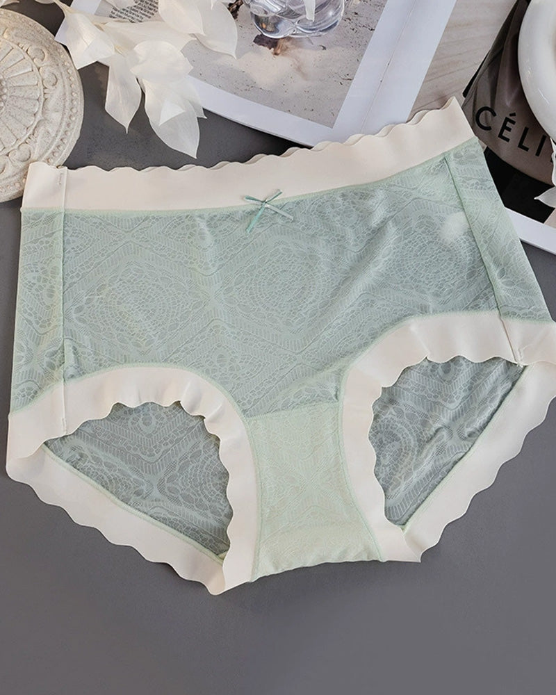 Calystria – Ice Silk Mid-Waist Lace Panties