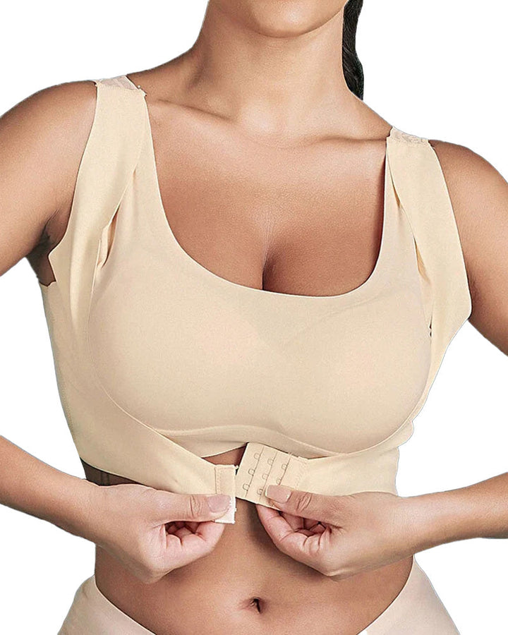 Elyssara – Seamless Front Button Lace Bra