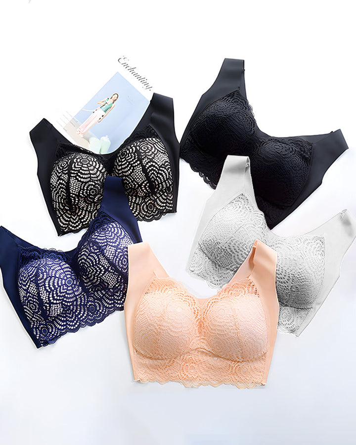 Floravessia – Full-Figure Seamless Lace Bra