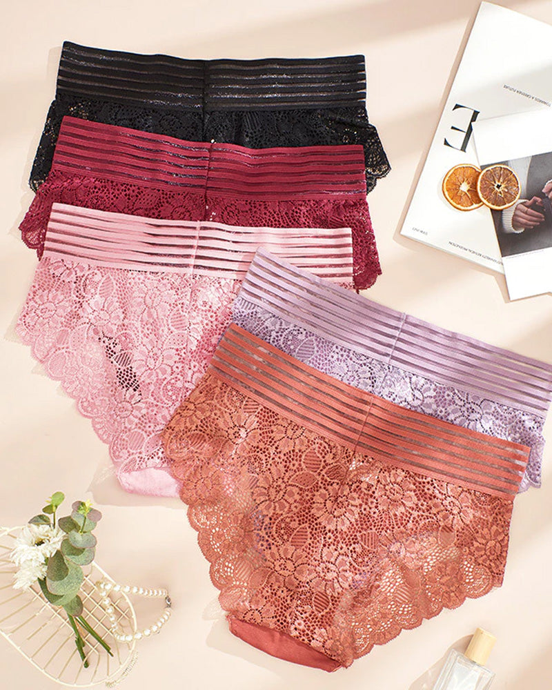 Cyralissevia – High-Waist Lace Seamless Panties
