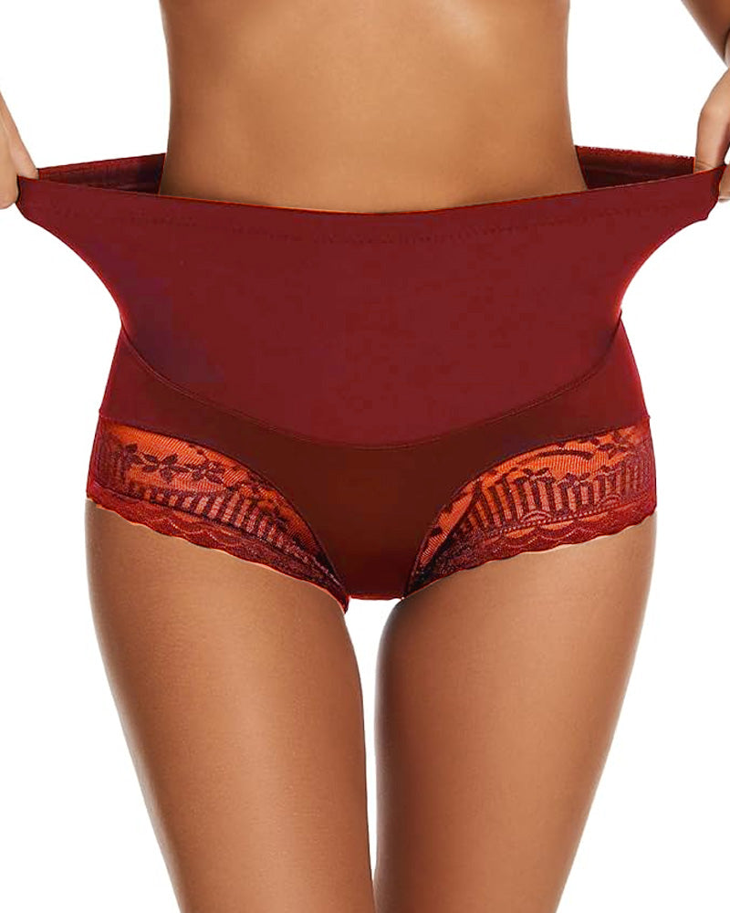 Isylaria – High-Waist Lace Seamless Shaping Panties