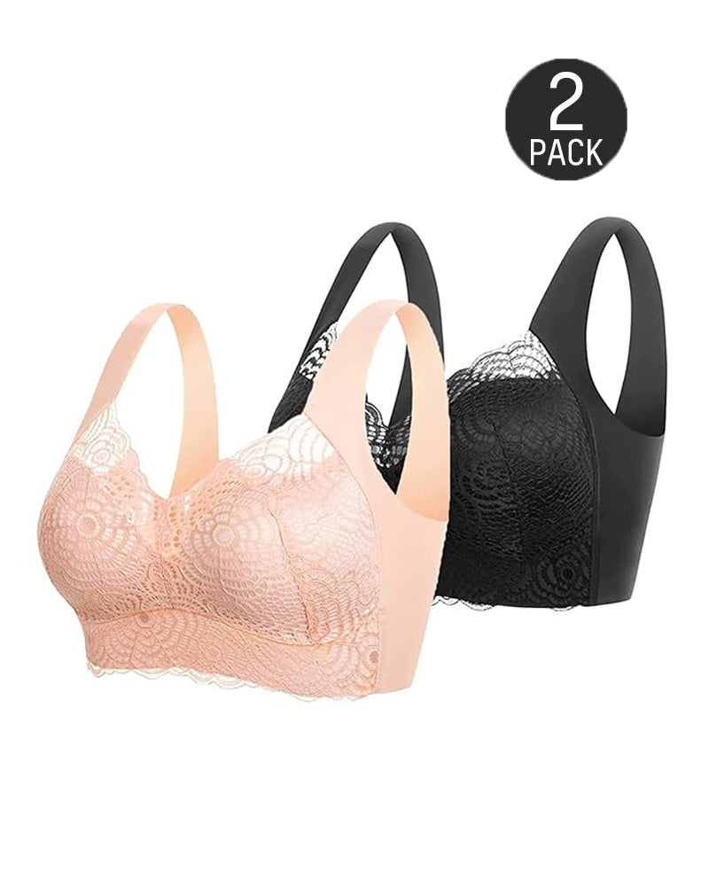 Floravessia – Full-Figure Seamless Lace Bra