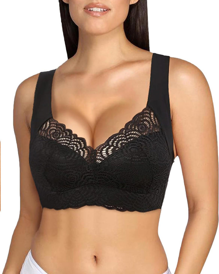 Floravessia – Full-Figure Seamless Lace Bra