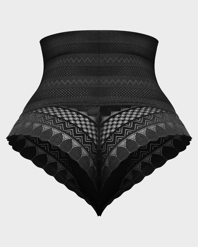 Valeriannei – High-Waist Lace Mesh Shaping Panty