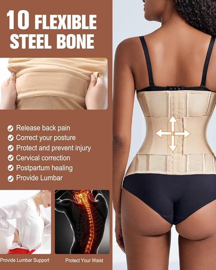 Sylvarenneira – Steel Bone Waist Trainer Bodysuit
