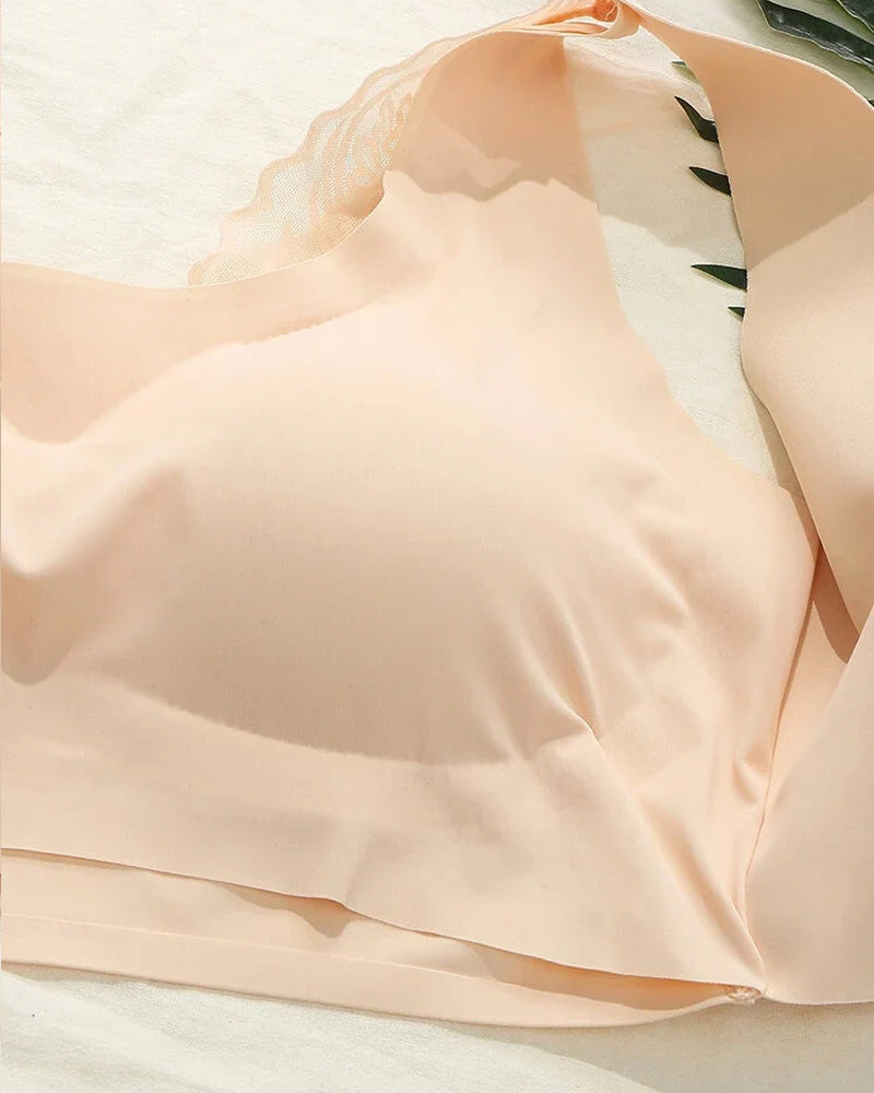 Elyssara – Seamless Front Button Lace Bra