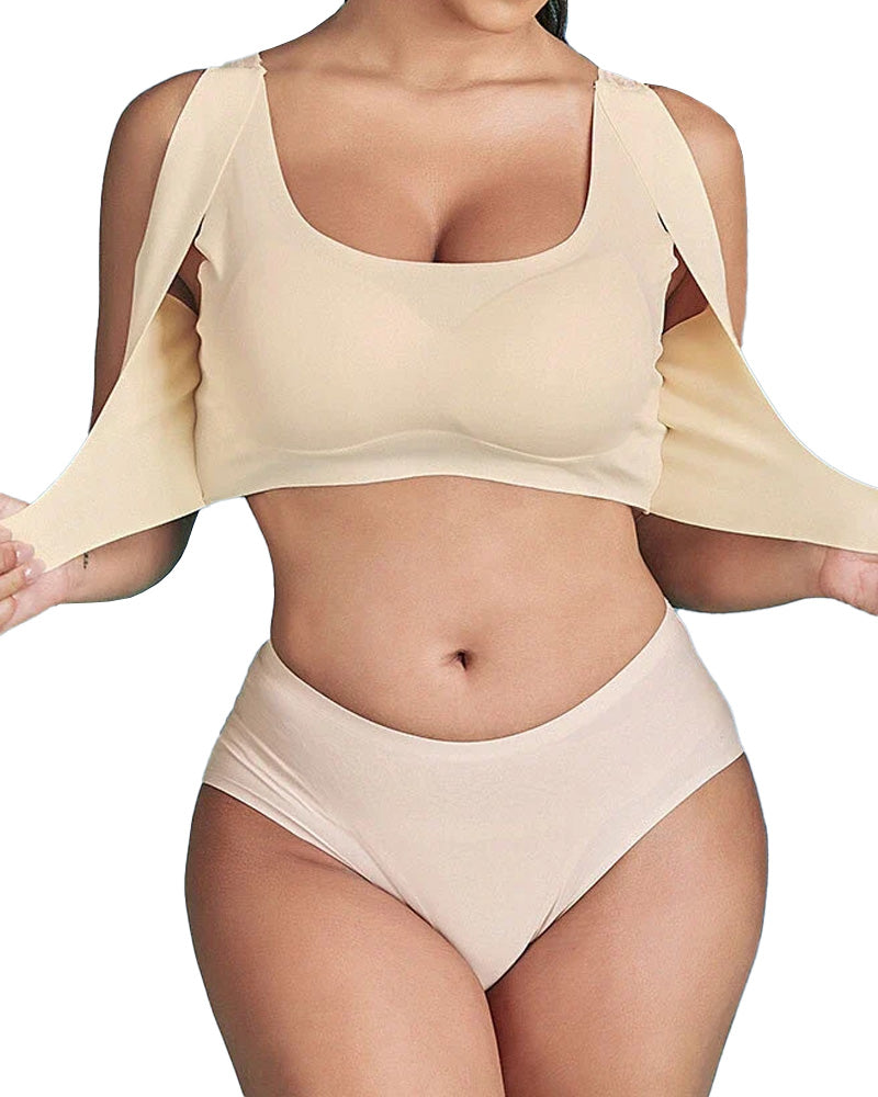 Elyssara – Seamless Front Button Lace Bra