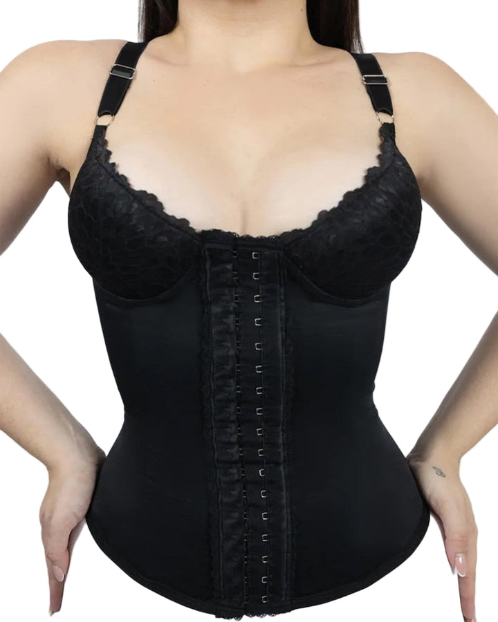 Serenyxia – Seamless Satin Steel Bone Corset Bustier