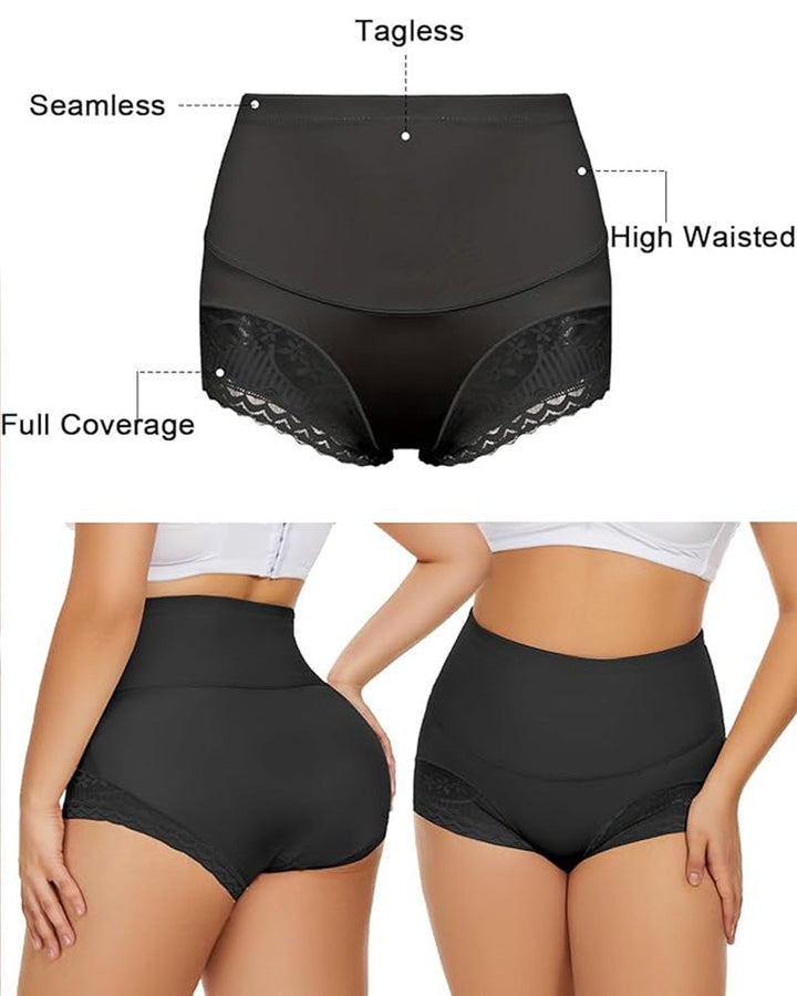 Isylaria – High-Waist Lace Seamless Shaping Panties