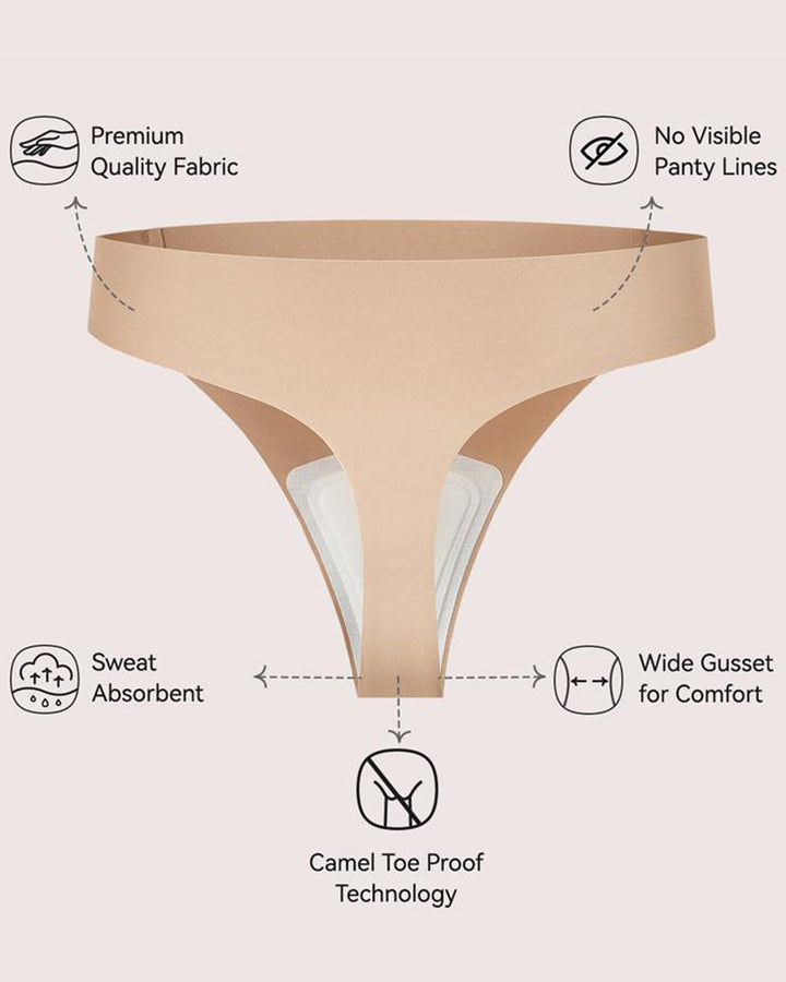 Calisynara – Seamless Cameltoe-Proof Shaping Thongs