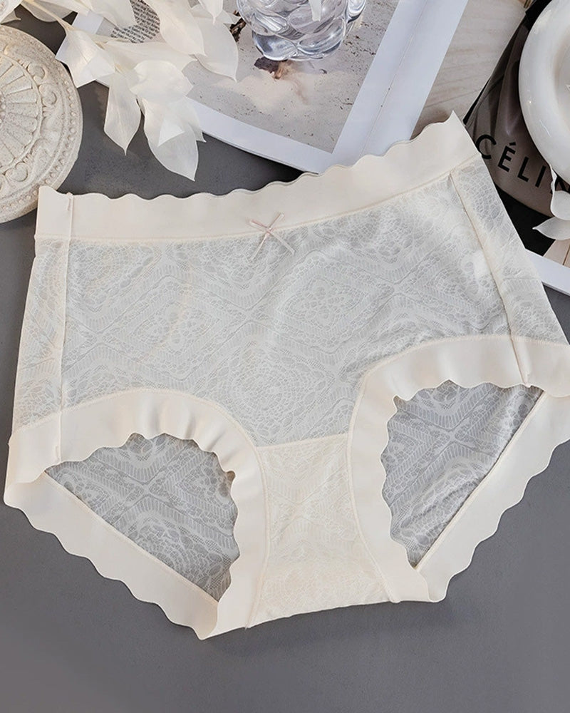 Calystria – Ice Silk Mid-Waist Lace Panties