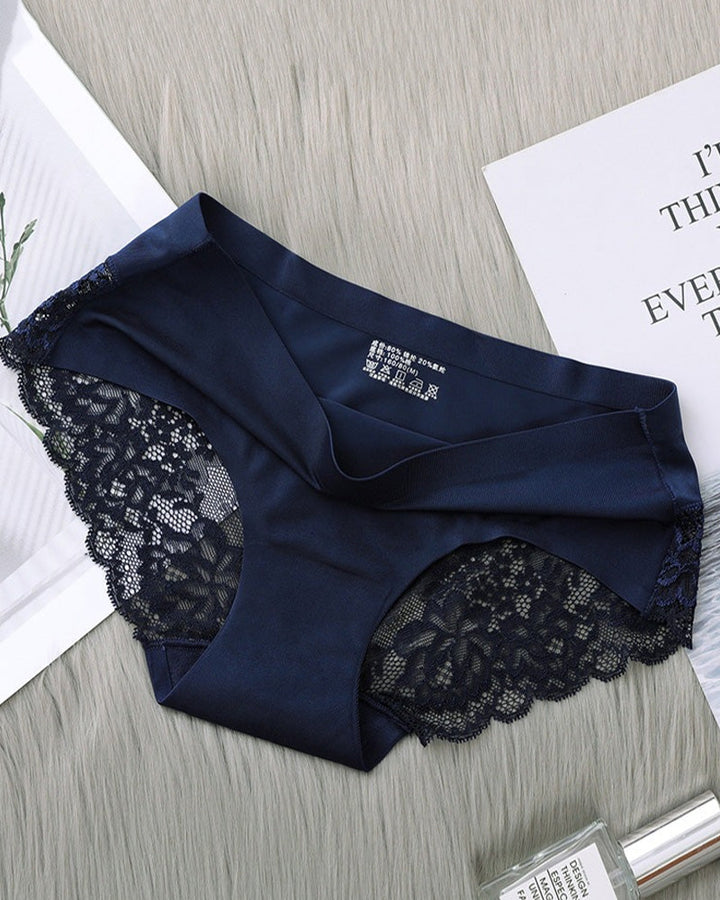 Florenyra – Ice Silk Lace Low-Rise Briefs