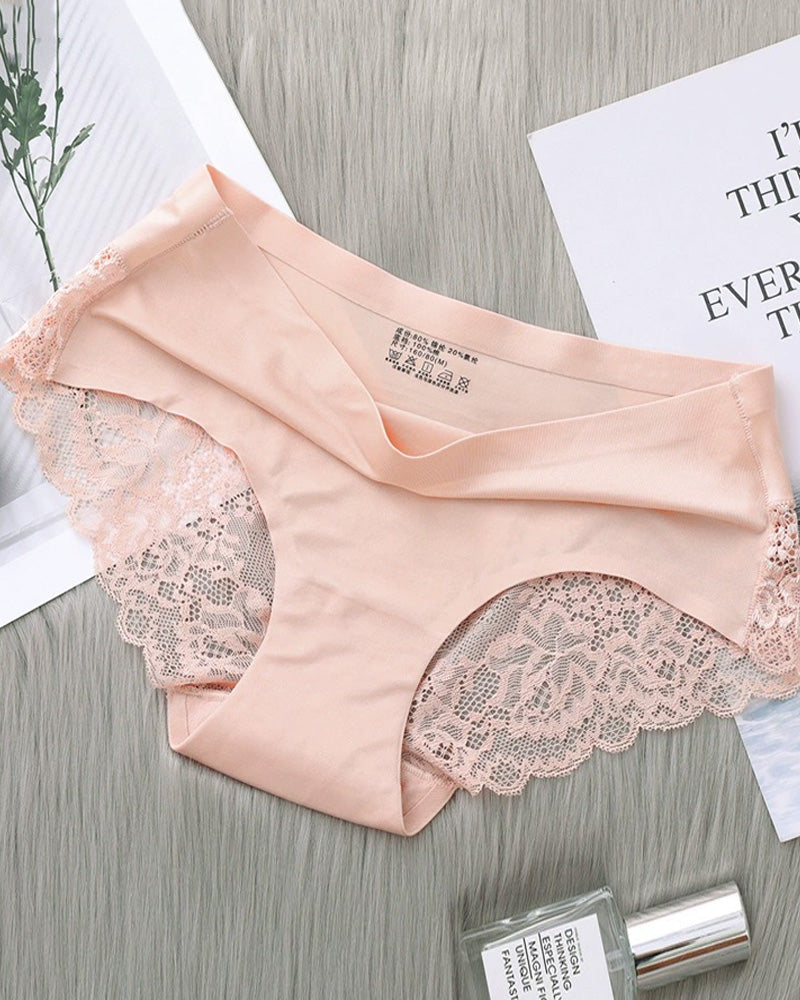 Florenyra – Ice Silk Lace Low-Rise Briefs