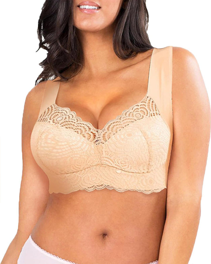 Floravessia – Full-Figure Seamless Lace Bra