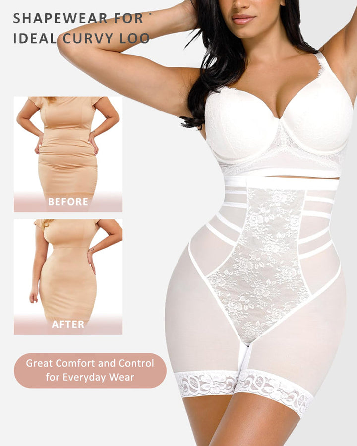 Auryndelle – High-Waist Lace Shaping Shorts